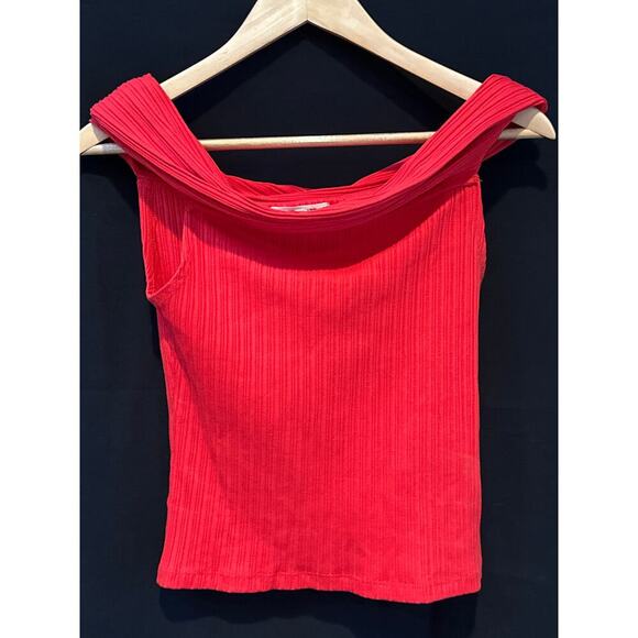 NWT Madewell Red Off Shoulder Top size XXS - Picture 2 of 5
